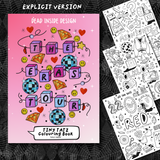 EXPLICIT VERSION 'THE ERAS TOUR' TINY TATZ COLOURING BOOK