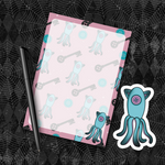 CORALINE SQUID NOTEPAD & STICKER SET