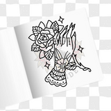 TRAD HANDS - A TATTOO COLOURING BOOK