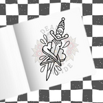 TRAD BANGERS - A TRADITIONAL TATTOO COLOURING BOOK