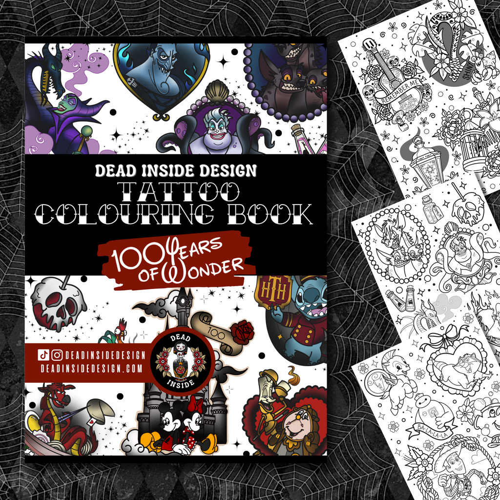 Dead Inside Model Dead Inside Tattoo Coloring Book