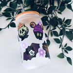 SPOOKY SNACKS 12oz FROSTED GLASS CAN CUP