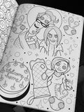 CORALINE TATTOO COLOURING BOOK