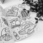 BROOKLYN NINE-NINE TATTOO COLOURING BOOK