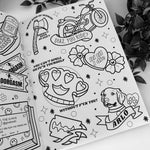 BROOKLYN NINE-NINE TATTOO COLOURING BOOK