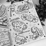 BROOKLYN NINE-NINE TATTOO COLOURING BOOK