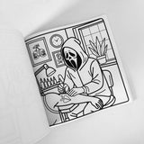 GHOSTFACE GOES TO WORK: A BOLD & COSY COLOURING BOOK