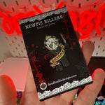 JASON VOORHEES KEWPIE KILLER HARD ENAMEL PIN BADGE