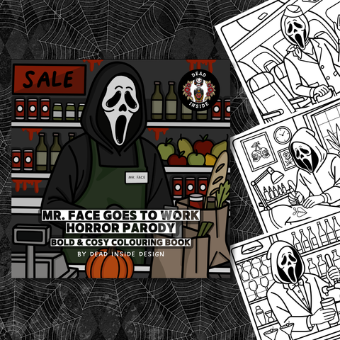 MR. FACE GOES TO WORK: A BOLD & COSY COLOURING BOOK