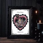 PINK PALACE APARTMENTS CORALINE TATTOO ART PRINT