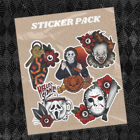 SLASHER ICONS XL STICKER PACK