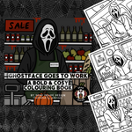 GHOSTFACE GOES TO WORK: A BOLD & COSY COLOURING BOOK