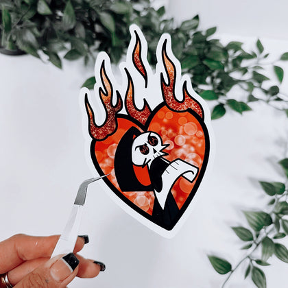 ‘GRIM’ 90s CARTOON TATTOO INSPIRED XL STICKER