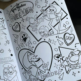 90s CARTOON NOSTALGIA TATTOO COLOURING BOOK