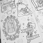 WELCOME TO NEVERMORE TATTOO COLOURING BOOK